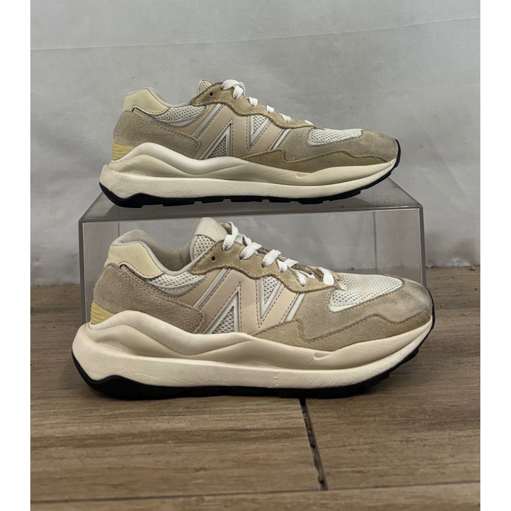 New Balance 5740 Casual Sneakers Beige Suede Mesh Women's Size 8 W5740CHA‎